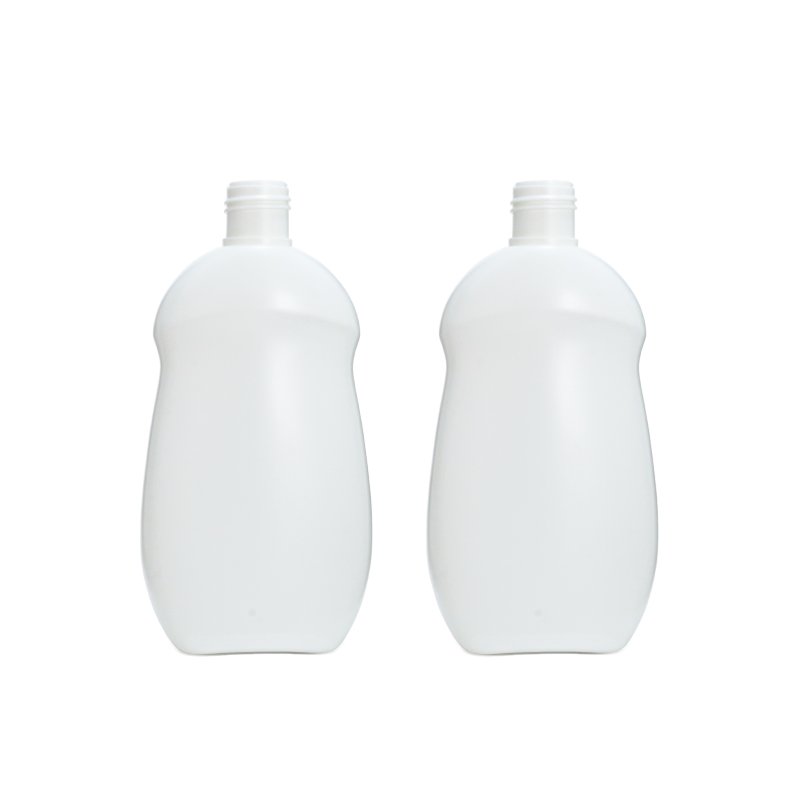 A 260ml white plastic cosmetic bottle photographed against a neutral background, representative of the PET, HDPE and PETG bottles that need climate-protected transit