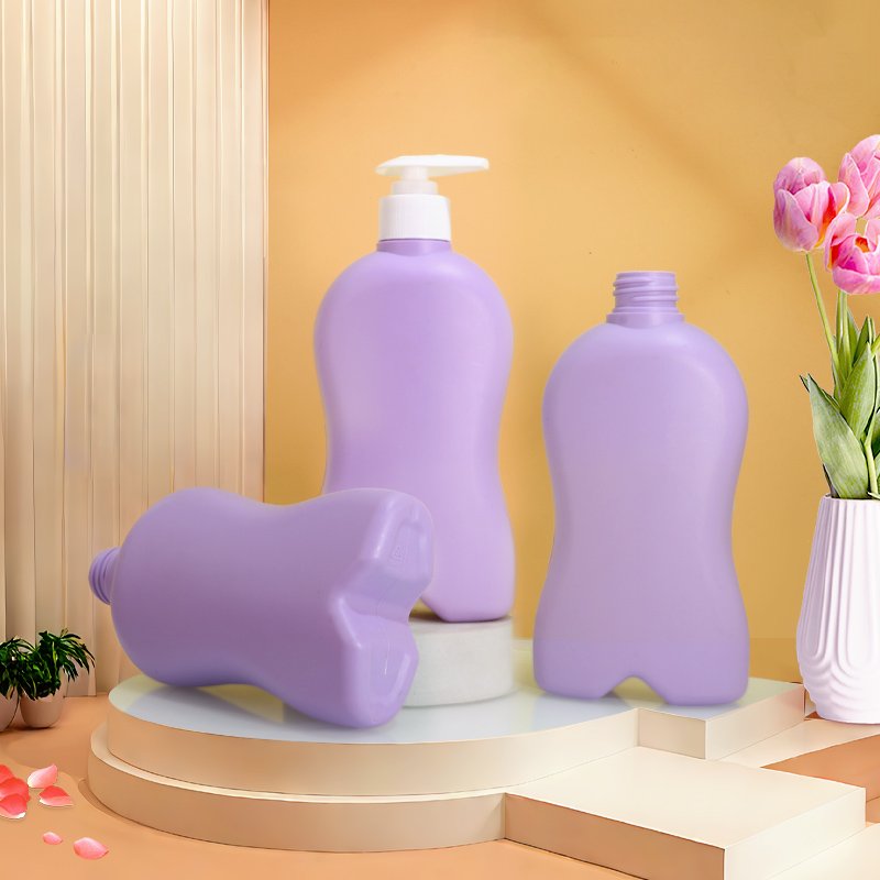 Purple HDPE Contour Bottle - 360ml
