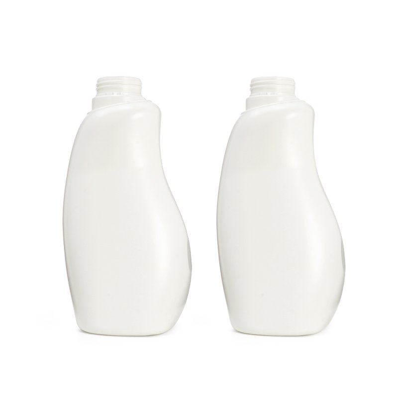 A 1200ml white HDPE cosmetic bottle photographed against a neutral background, representative of the large-format PET, HDPE and PETG bottles whose mold, color and tooling fees make up a cosmetic bottle quotation