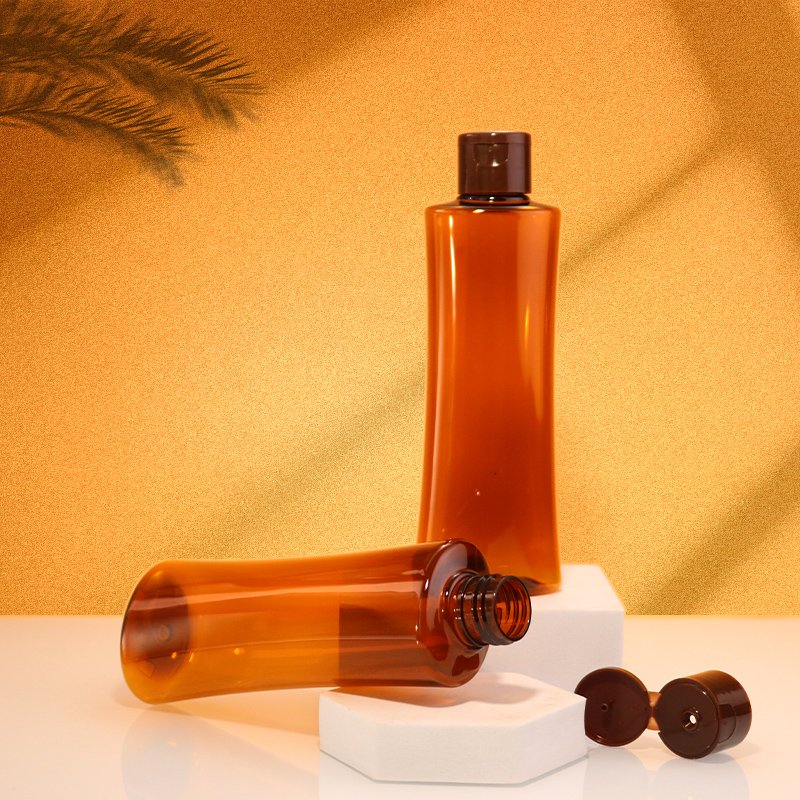 New PET Amber Bottle